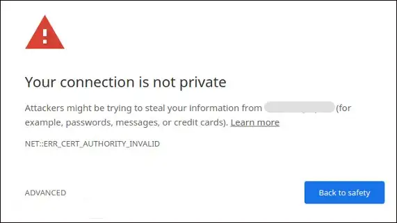خطای Your Connection is Not Private چیست؟ + رفع خطا